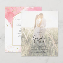 LeahG PINK GOLD INK Resumen de boda