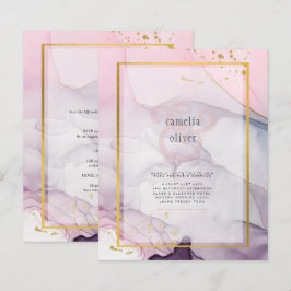 Lámina LeahG Pink Purple Lavender Gold TINK Wedding INVIT