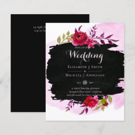 Lámina LeahG Presupuesto Rosa Rosa Negra Boda Moderna