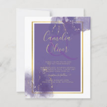 LeahG PURPLE GOLD Boda Lavender ALCOHOL INK