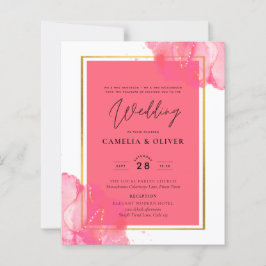 Lámina LeahG Salmon PINK DOLOR BODA Alcohol Tinta
