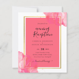 Lámina LeahG Salmon PINK DOLOR BODA Alcohol Tinta