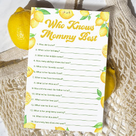 Lámina Lemon Baby Shower que conoce a la mejor partida de