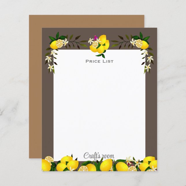 Lámina Lemon Craft Ash Gray (Anverso / Reverso)