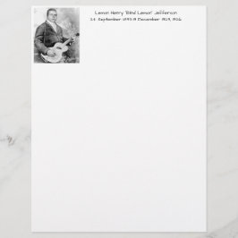 Lámina Lemon Henry Blind Lemon jefferson 1926