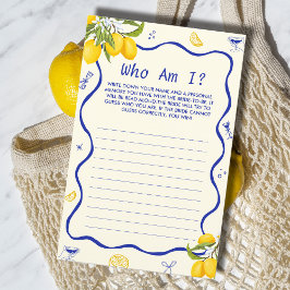 Lámina Lemon Main Squeeze Bried Shower Adivinan Quién Jue