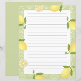 Lámina Lemon Motif Love Green