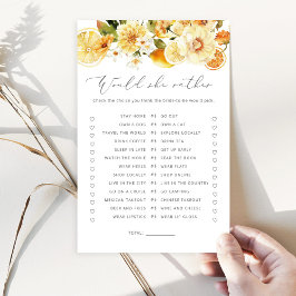 Lámina Lemon ¿Prefiere un juego de ducha de novia?