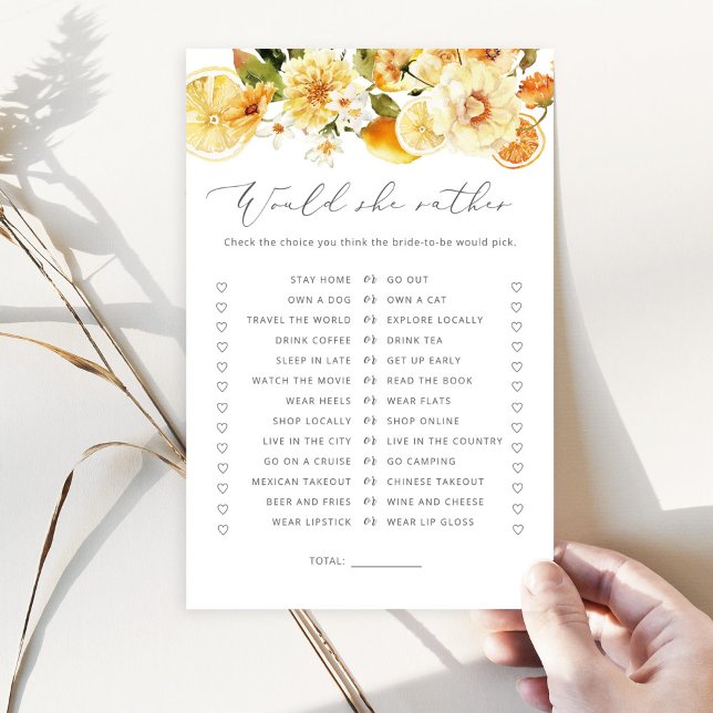 Lámina Lemon ¿Prefiere un juego de ducha de novia? (Subido por el creador)