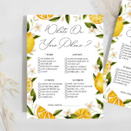 Lámina Lemon Qué En Tu Teléfono Juego De Ducha De Novias