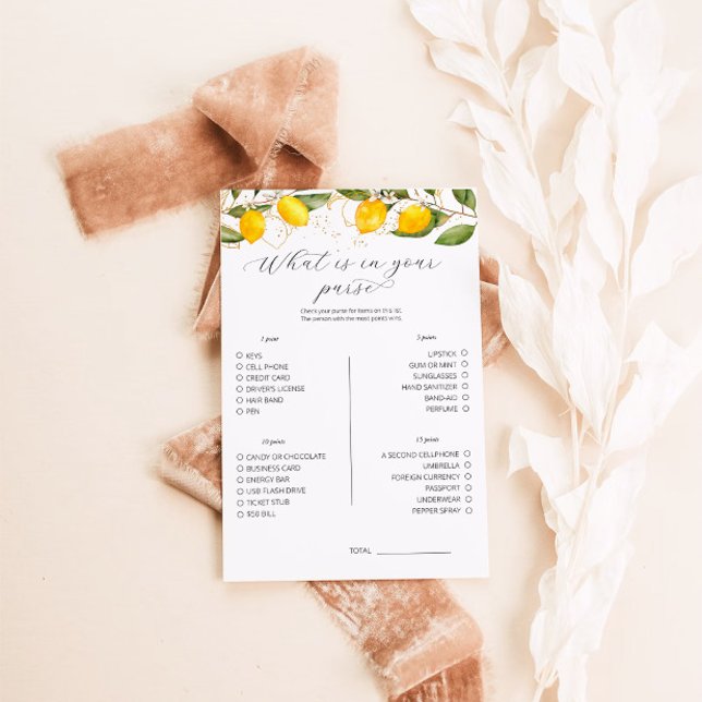 Lámina Lemon ¿Qué Hay En Tu Bolsa? (Subido por el creador)