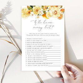 Lámina Lemon Quién conoce a mamá mejor juego de ducha beb