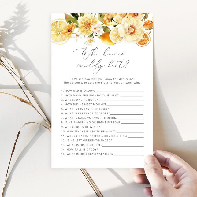 Lámina Lemon Quién conoce a papi mejor juego de ducha par (Subido por el creador)