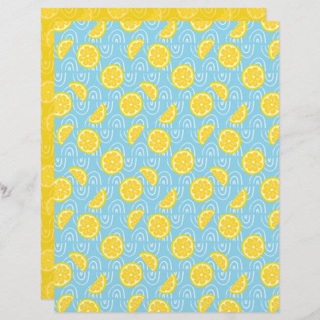 Lámina Lemon Scrapbook (Anverso / Reverso)