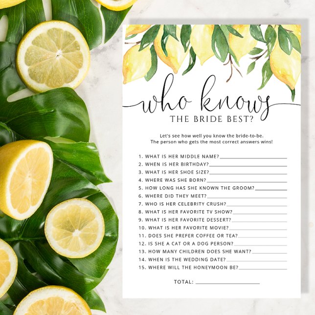 Lámina Lemones que conocen a la novia como el mejor juego (Subido por el creador)