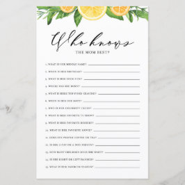 Lámina Lemones y Naranjas que conocen a mamá como el mejo