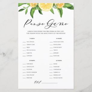 Lámina Lemones y Naranjas ¿Qué hay en tu juego de ducha d