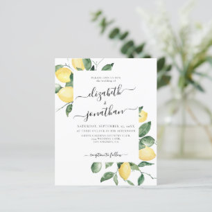 Lámina Lemons Fruit Summer Botanical Budget Boda