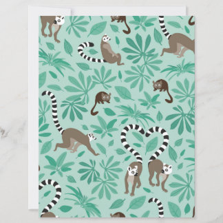 Lámina Lemur love mint leaves