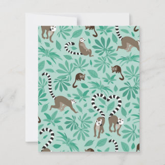 Lámina Lemur love mint leaves