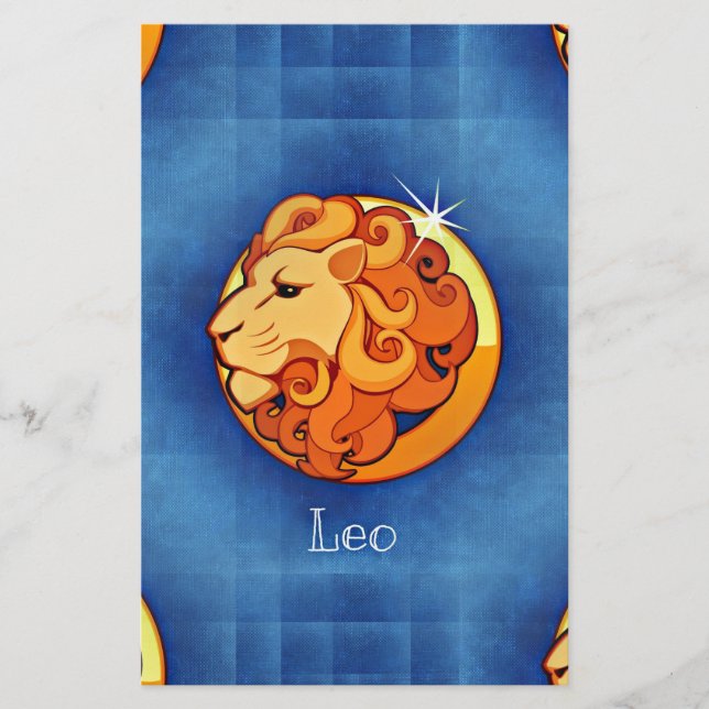 Lámina leo horoscope (Anverso)