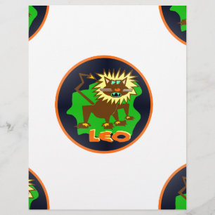 Lámina leo zodiaco