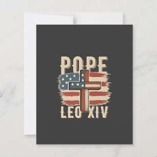 Lámina León XIV Iglesia Cristiana Da Pope Bandera de los