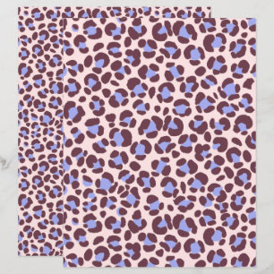 Lámina Leopard Pink Purple Brown