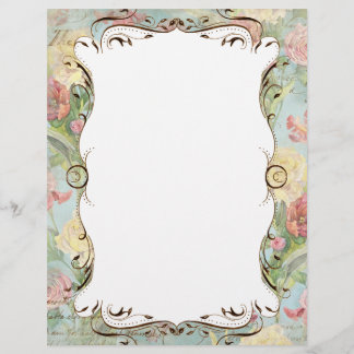 Lámina Les Fleurs Peony Rosa Tulip Floral Stationery Pg 2