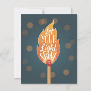 Lámina Let Your Light Shine – Matthew 5:16