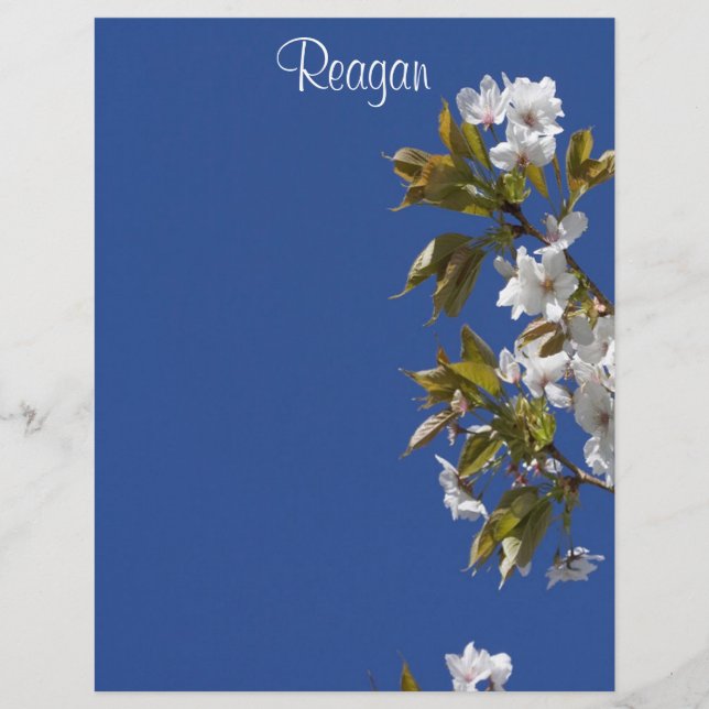 Lámina Leterhead de Reagan Blossom (Anverso)