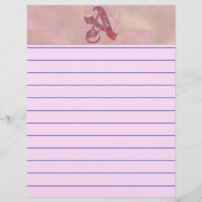 Lámina Letra A (Anverso)