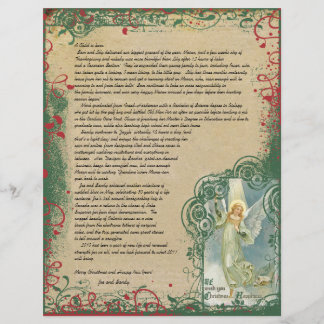 Lámina Letra ángel vintage Navidad