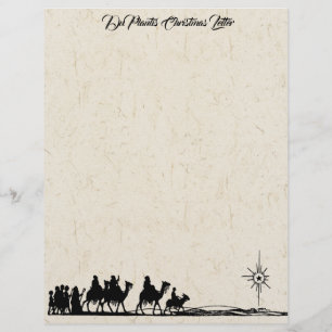 Lámina Letra anual Navidad Letterhead personalizada