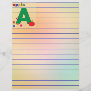 Lámina Letra de Apple A