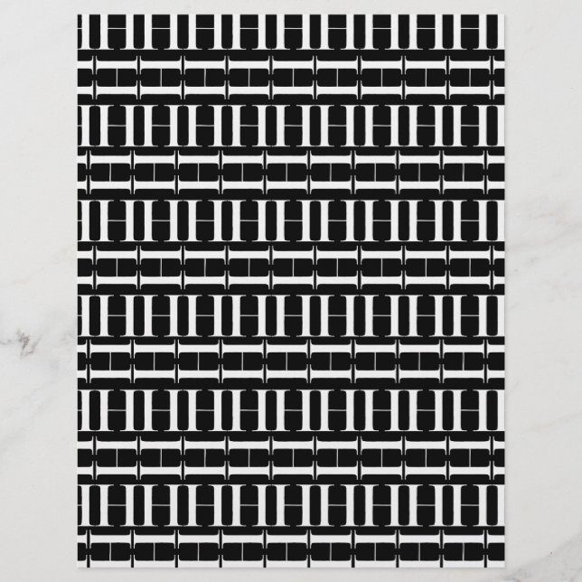 Lámina Letra inicial de monograma H (Anverso)