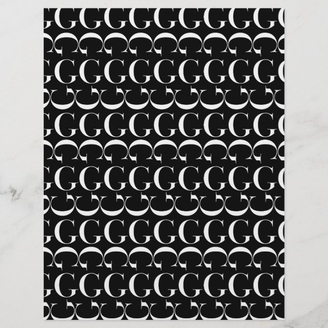 Lámina Letra inicial monograma G (Anverso)