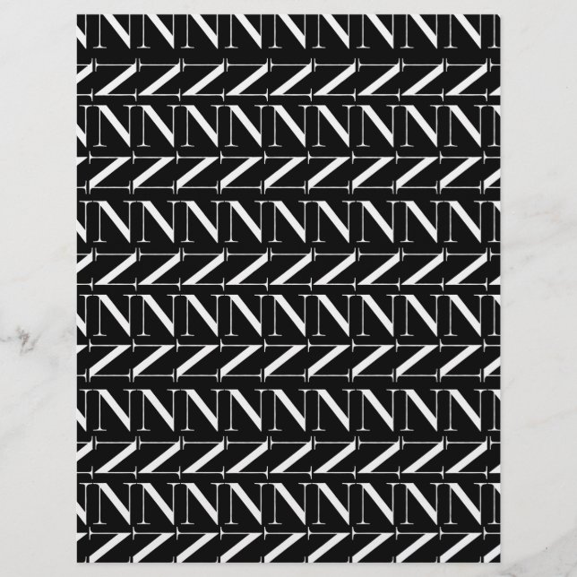 Lámina Letra inicial monograma N (Anverso)