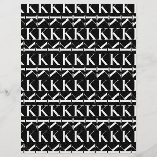 Lámina Letra monográfica inicial K