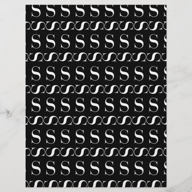 Lámina Letra monográfica inicial S (Anverso)