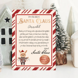 Lámina Letra Santa Claus reno lindo imprimible