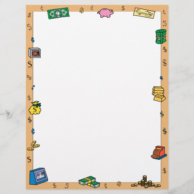 Lámina Letras de dinero (Anverso)