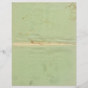 Lámina Letras de papel verde vintage