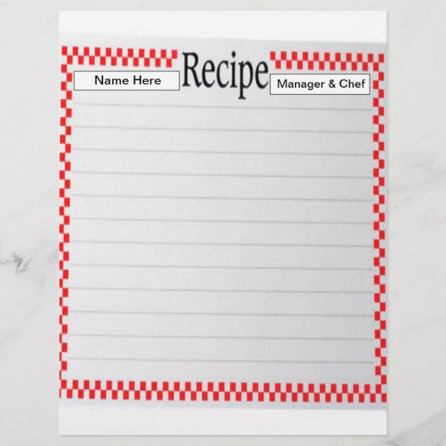 Lámina Letras de Receta (Anverso)
