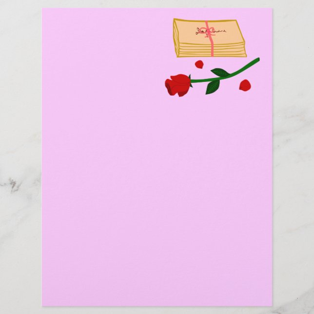 Lámina Letras románticas de amor (Anverso)