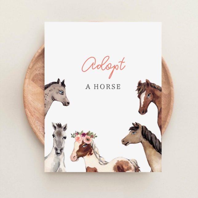 Lámina Letrero de Estación de Adopción de Caballos (Subido por el creador)