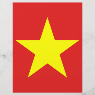 Lámina Letrero de estrella amarilla de la bandera de Viet