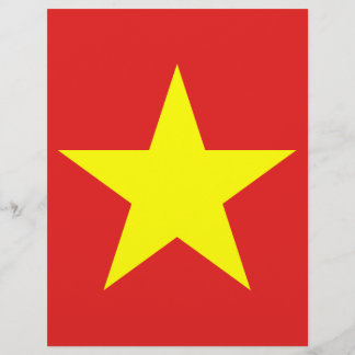 Lámina Letrero de estrella amarilla de la bandera de Viet
