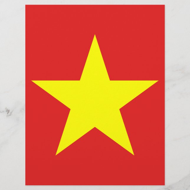 Lámina Letrero de estrella amarilla de la bandera de Viet (Anverso)