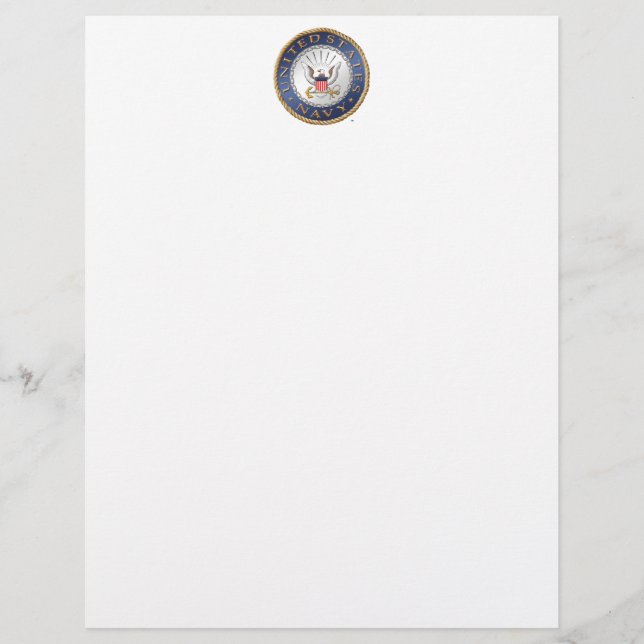 Lámina Letrero de la Marina de Estados Unidos (Anverso)